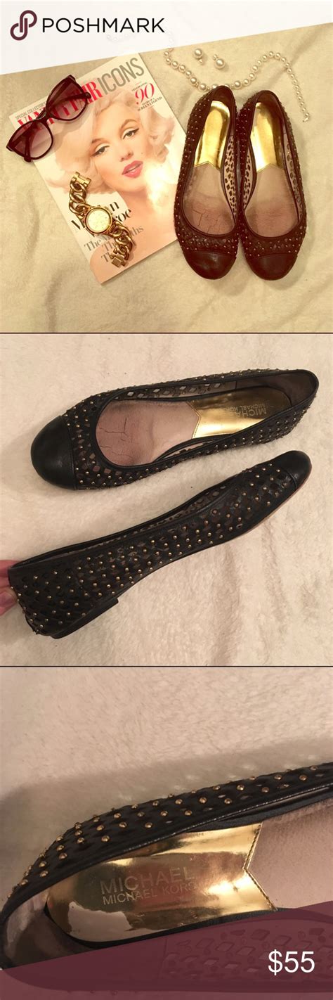 michael kors genuine leather flats.